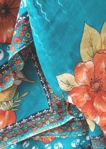 Simple Floral Saree