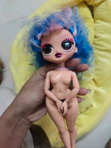 Unique Doll with Blue &amp; Pink Hair