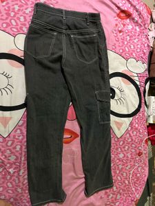 Stylish Grey Cargo Jeans