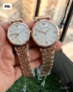 Emporio Armani Couple Watches Rose Gold