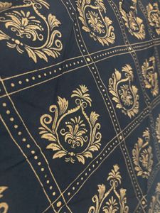“Is*itva” Elegant Black Kurta with Gold Print