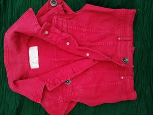 Red crop jacket