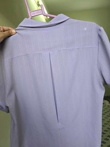 Elegant Lavender Striped Blouse