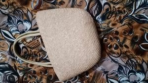 Vintage Floral Straw Bag