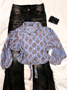 floral knot top