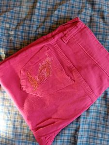 Pink Denim Jeans