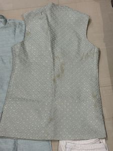 Men's Ethnic Kurta Set with Nehru Jacket