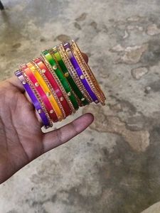 Vibrant Multicolored Bangles Set