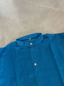 Teal Men's Kurta 32 chest
