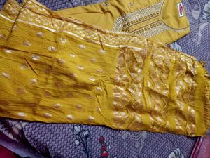 Elegant Yellow Kurta Set with Dupatta