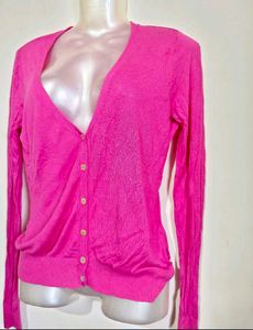 Classic V-Neck Cardigan Top