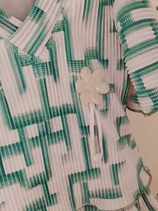 Girls' Teal Pleated Skirt and Top