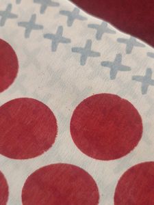 Red Polka Dot Saree