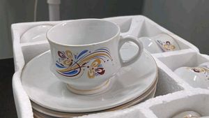 Vintage New With Tags TEA &amp; COFFEE CUP SAUCER ☕