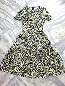 🦓Zebra Print Fit & Flare Dress