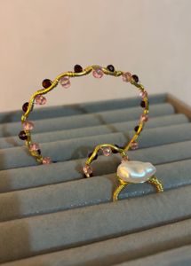 Handmade Pearl &amp; Gemstone Wire Wrapped Jewelry Set