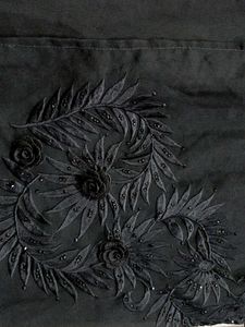 Elegant Black Embroidered Abaya