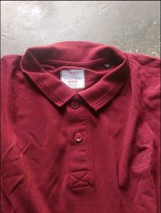 Men's Maroon Polo T-Shirt