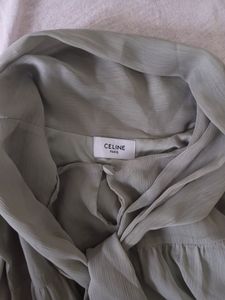 Celine Green Top Blouse