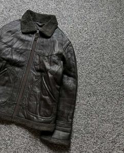 Men's Brown Original Leather Shearling Jacket