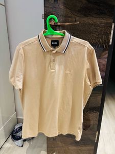 BOSS Beige Polo Shirt