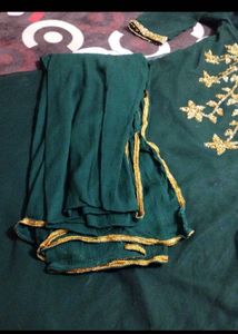 Elegant Emerald Green frock Set
