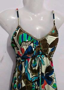 Boho Butterfly Print Mini Dress
