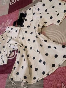 Polka Dot Peter Pan Collar Top