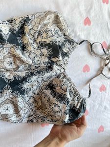 H&amp;M Boho Paisley Halter Neck Mini Dress