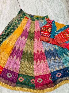 Vibrant Patchwork Lehenga Choli Set