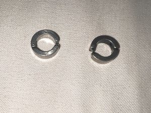 Silver Hoop Earrings - Pack of 2