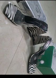 Sale- Branded Stylish Zebra Print Wedge Heels