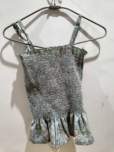 Chic Floral Lace Overlay Top size-M&amp;L