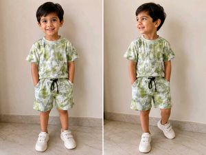 Stylish Abstract Print Co-ord Set