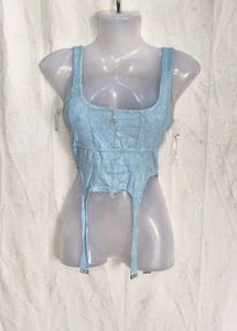 13146. Ribbed Asymmetrical Tank Top