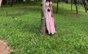pink maxi dress