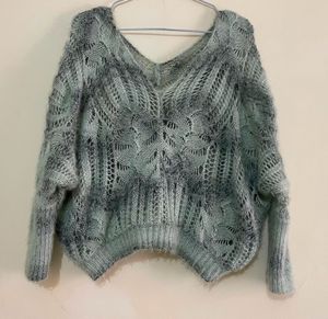 Boho Knit V-Neck Sweater