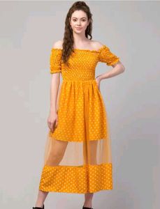Chic Off-Shoulder Polka Dot Dress