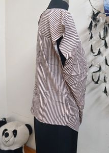Striped Top with Ring Detail