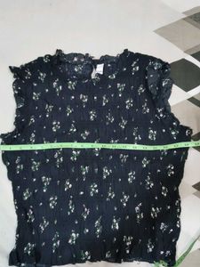 Floral Smocked Sleeveless Top