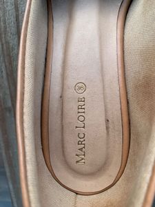 Marc Loire Beige PU Kitten Pumps with box