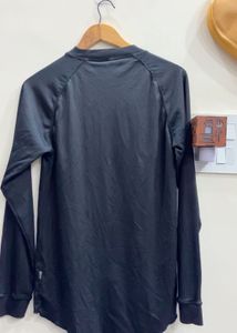 Long Sleeve Black Ribbed Top