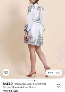 Chic Floral A-Line Dress