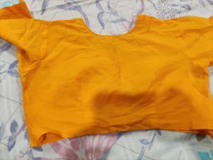 Vibrant Yellow Ethnic Blouse pack of 5