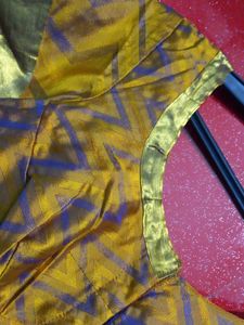 Golden Mustard Stitched Blouse