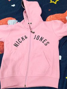 Pink Nick &amp; Jones Zip-Up Hoodie