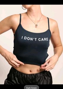 Graphic Print Crop Tank Top