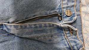 Light Wash Straight Denim Jeans