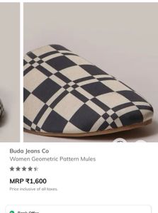 geometric Mules for Women- reduction sale-