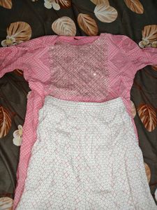 Beautiful Pink Sequence Kurti